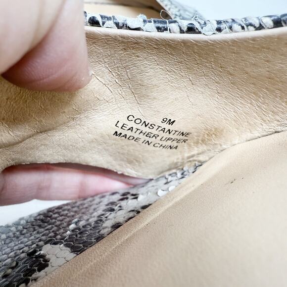 [Yosi Samra] Constantine Snake Python Print Slip On Slides Flat Sandals Size 9 M - Picture 11 of 12